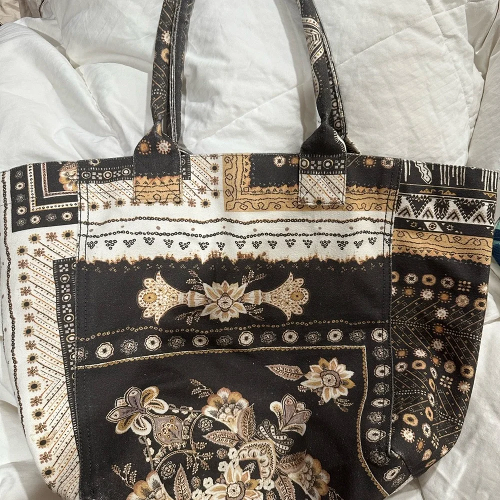 Yenky Small Bandana Isabel Marant Print Tote Bag In Black